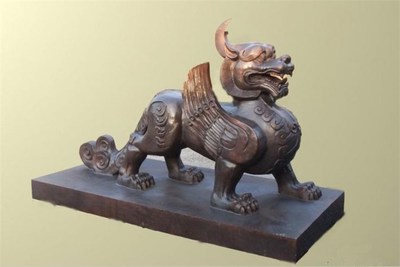 鑫鵬銅雕(圖)-銅貔貅擺件-銅貔貅